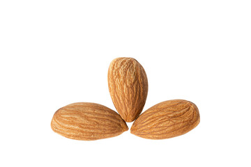 Almond. Almond isolated on white background close up.