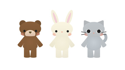 ファンシーアニマル・くま・うさぎ・ねこ