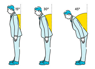 お辞儀のマナー（会釈、敬礼、最敬礼）