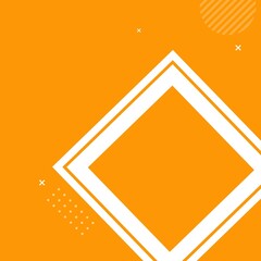 Social media feed banner background with bright colored shapes