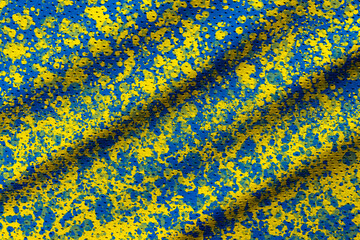 Flag of Ukraine color texture. Blue and yellow world. Horizontal creative theme poster, cards, headers, website and app.