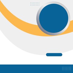 Social media feed banner background in white, blue, and yellow colors