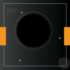 Banner feed background with black gradient color