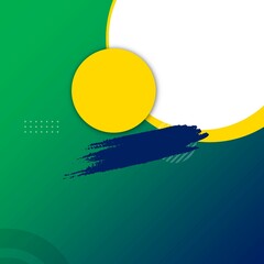 Social media feed banner background with green gradient color