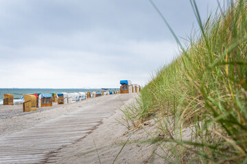 Blick am Strandweg entlang