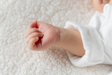 Obraz na płótnie Canvas Soft Fresh Newborn hand