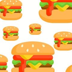 burger and fries
