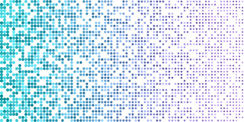 Abstract technology background with textured round shape spot in blue and purple.