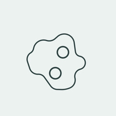 Fried_egg vector icon illustration sign