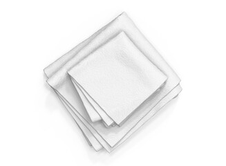 Folded Towels Set Mockup