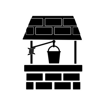 recommend clip art: Water Well With Bucket And Pulley Icon.