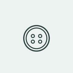 Clothes_button vector icon illustration sign