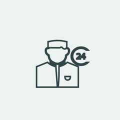Registration_desk vector icon illustration sign