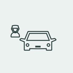 Car_parking vector icon illustration sign