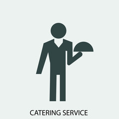 Catering_service vector icon illustration sign