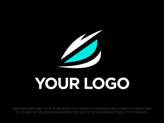 Modern professional logo with the image of eyes for the gaming sphere
