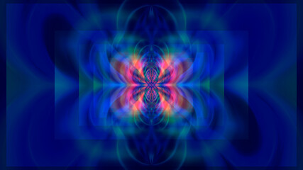 Obraz premium Abstract multicolored luminous textured fractal background.