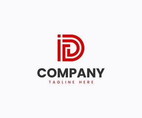 ID letter vector logo. IDD letter vector logo