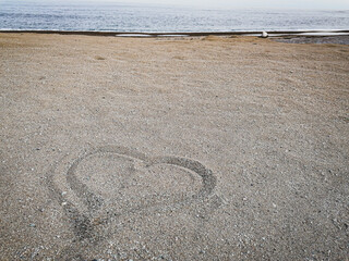 heart on the beach