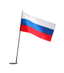 Russian national flag isolated on white background