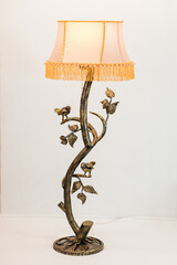 Floor lamp, floor lamp on a neutral background,
handmade