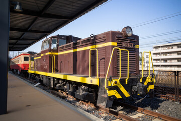 Obraz premium 鉄道博物館のDD13-1