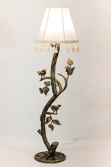 Floor lamp, floor lamp on a neutral background,
handmade