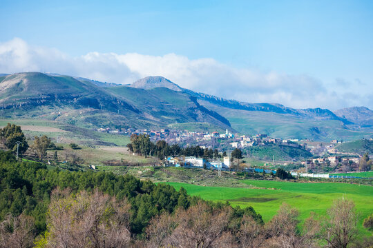 Scenic view of djebel megriss in Setif, Algeria