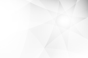 Fototapeta premium Abstract white and gray color, modern design background with geometric shape. Vector illustration.