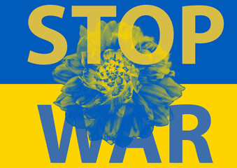 stop war Ukrainian abstract background. CONSIDER PURCHASE AS SUPPORT 