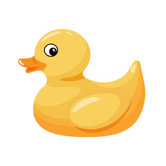 yellow rubber duck isolated