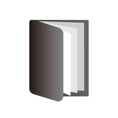 黒色のフォルダのイラスト。保管、保存、整理・整頓、分類を表すビジネスアイコン。
