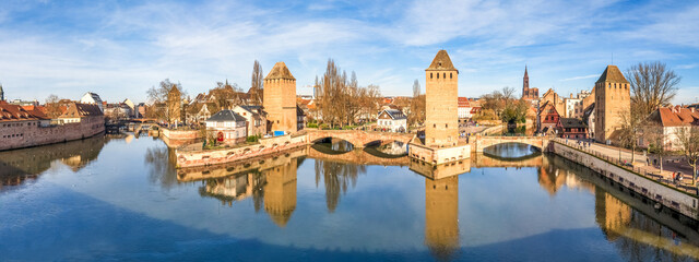 Ponts Couverts, gedeckte Brücken, Strassburg, Frankreich
