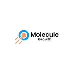 Fototapeta premium Innovative Molecules and Atom Logo Design for Tech and Science with Abstract Chemistry Concept