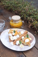 Food Waffles drink
