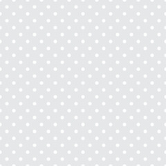 White dot on gray background seamless pattern vector illustration