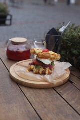 Food Waffles drink