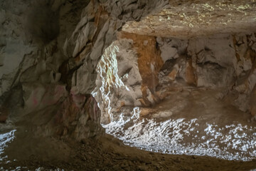 Caves in the Zhiguli mountains.