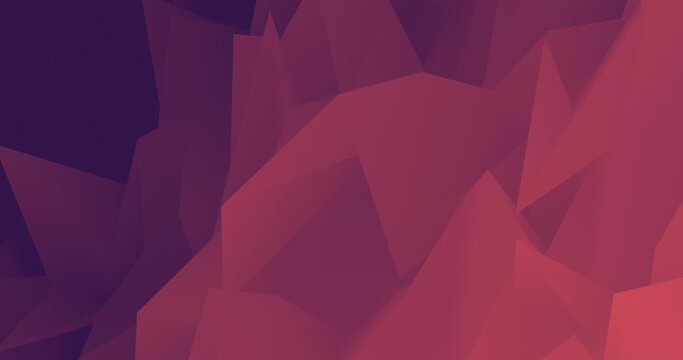 Abstract polygonal background for technological futuristic and modern presentation. Loop background with geometric element. Duotone smooth and simple colors with space for text