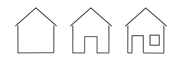 House icon. Home symbol. Sign homepage vector.