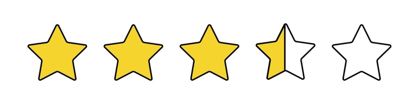 Half Star Rating Images – Browse 983 Stock Photos, Vectors, and