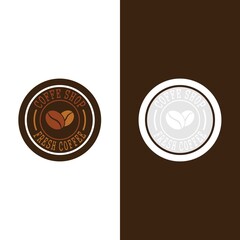 coffee bean icon vector template