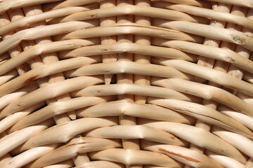 close up of woven basket  
