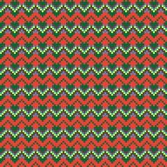Argyle Fair Isle Seamless Pattern Design