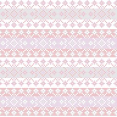 Snowflakes Fair Isle Seamless Pattern Design