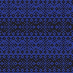 Snowflakes Fair Isle Seamless Pattern Design