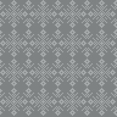 Snowflakes Fair Isle Seamless Pattern Design