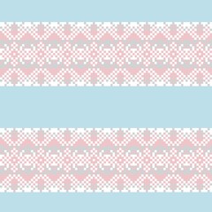 Snowflakes Fair Isle Seamless Pattern Design
