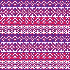 Snowflakes Fair Isle Seamless Pattern Design