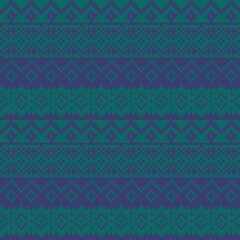 Snowflakes Fair Isle Seamless Pattern Design